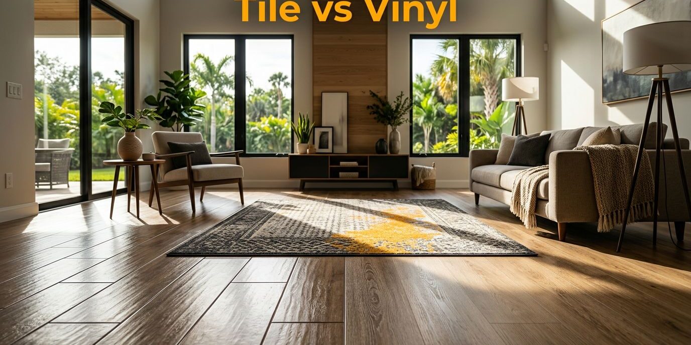 Wood-Look Tile vs Luxury Vinyl Plank in Florida Homes