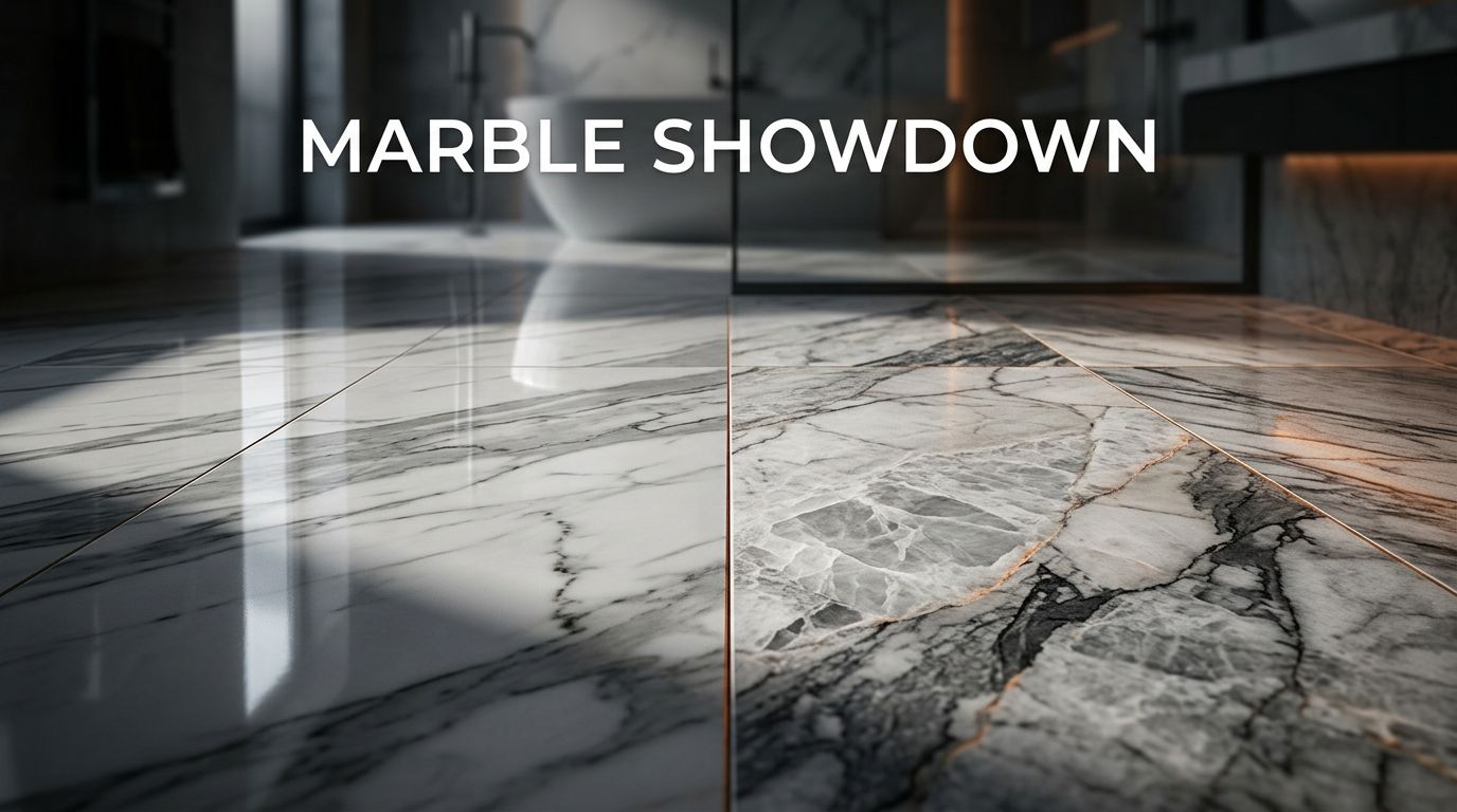 Marble Look Porcelain vs. Real Marble: Which One Wins?