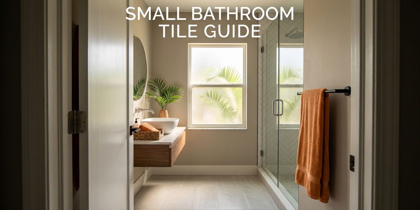 Modern Small Florida Bathroom Best Tile Size for Small Bathrooms in Florida Homes