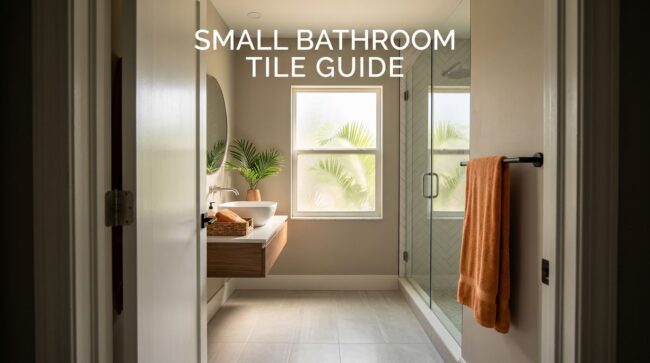 Modern Small Florida Bathroom Best Tile Size for Small Bathrooms in Florida Homes