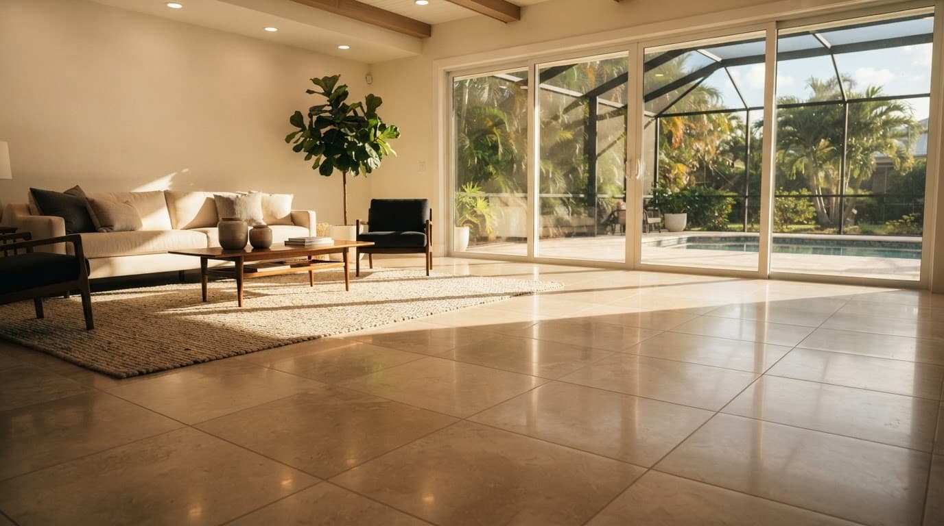 Tile underlayment Florida result in a finished living room